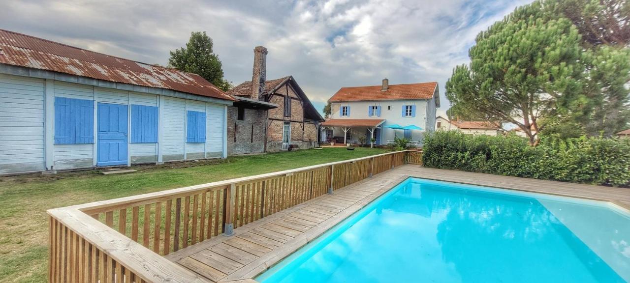 Charmante Maison Dans Les Landes X 10 Avec Piscine Et Salle D Escalade Lue Extérieur photo